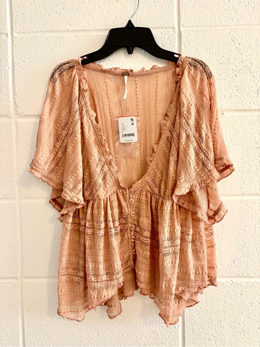 Free People
Women's In Your Dreams Plunge V-Neck Lace Top S
